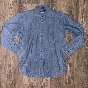 Peter Millar Chambray Button Down Shirt Men’s Large